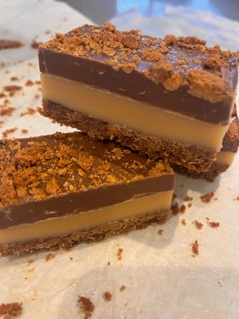 Biscoff millionaire shortbread