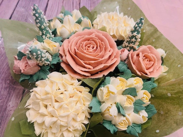 Cupcake flower bouquet